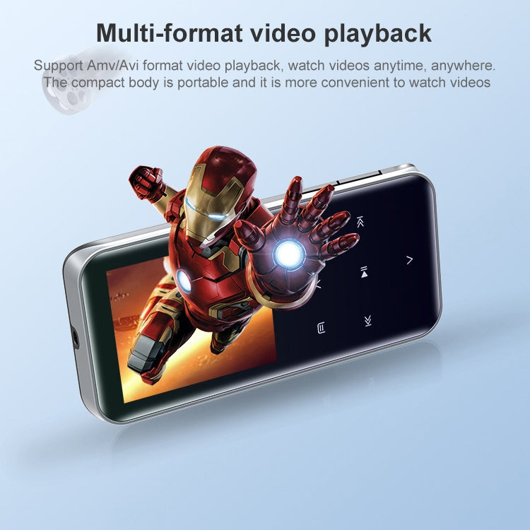 เครื่องเล่น MP3 แบบสัมผัสหน้าจอบลูทูธแบบพกพา เครื่องบันทึก หนังสืออิเล็กทรอนิกส์ 4GB, 8GB, 16GB, 32GB
