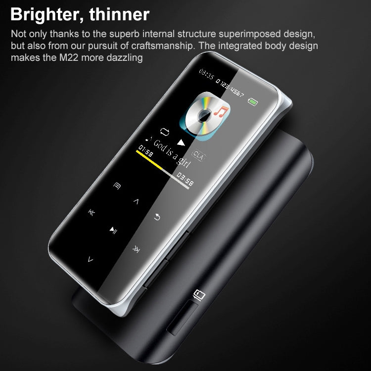 เครื่องเล่น MP3 แบบสัมผัสหน้าจอบลูทูธแบบพกพา เครื่องบันทึก หนังสืออิเล็กทรอนิกส์ 4GB, 8GB, 16GB, 32GB