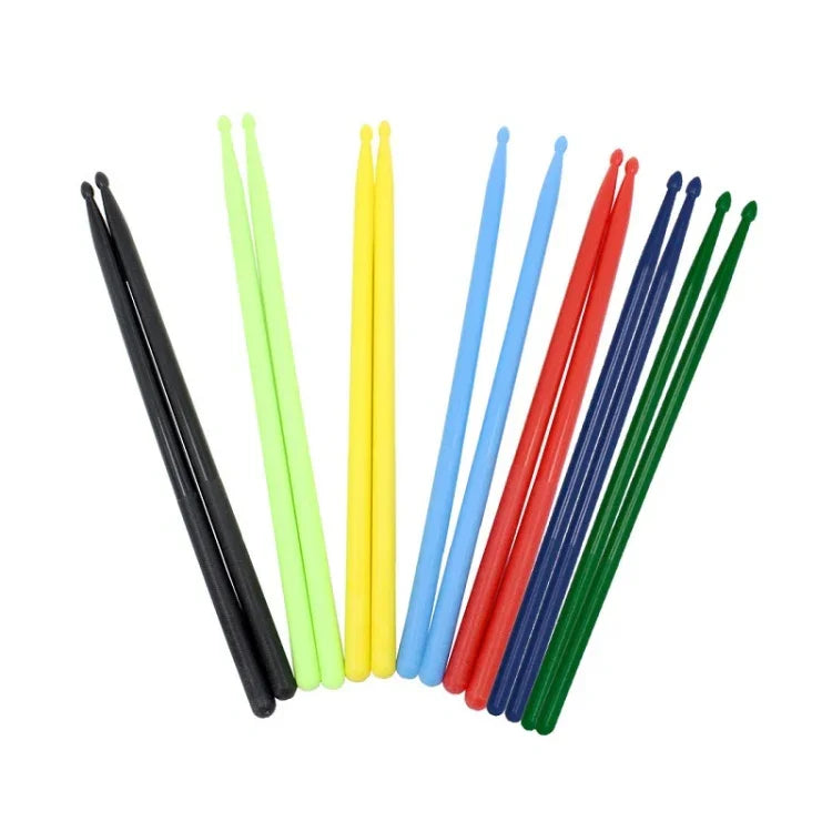 ตะบองกลองไนลอน 2 ชิ้น อุปกรณ์กลอง สีเหลือง, ฟ้าอ่อน, ดำ, เขียวอ่อน, แดง, น้ำเงินกรมท่า, เขียวเข้ม