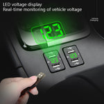 Car Charger Original Hole Non-Destructive Modification Of Dual Usb Car Charger With Line Suitable For Toyota, FTWU Red Light, FTWU Green Light, FTWU Blue Light, FTWUX Red Light, FTWUX Green Light, FTWUX Blue Light