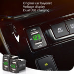 Car Charger Original Hole Non-Destructive Modification Of Dual Usb Car Charger With Line Suitable For Toyota, FTWU Red Light, FTWU Green Light, FTWU Blue Light, FTWUX Red Light, FTWUX Green Light, FTWUX Blue Light