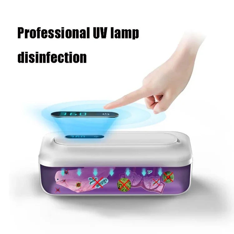 เครื่องฆ่าเชื้อรังสี UV สำหรับเก็บแปรงเครื่องสำอาง รุ่น XD003 สีขาว และสีชมพู