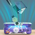 เครื่องฆ่าเชื้อรังสี UV สำหรับเก็บแปรงเครื่องสำอาง รุ่น XD003 สีขาว และสีชมพู