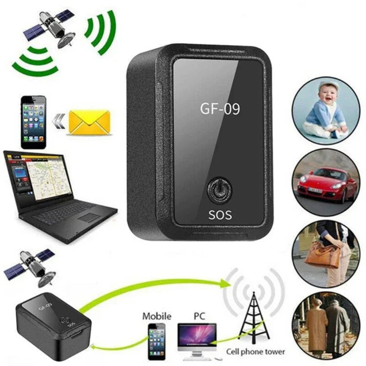 เครื่องติดตาม GPS แบบพกพา GF09 สำหรับรถยนต์ ติดตามเด็กและสัตว์เลี้ยง ป้องกันการสูญหาย, GF09