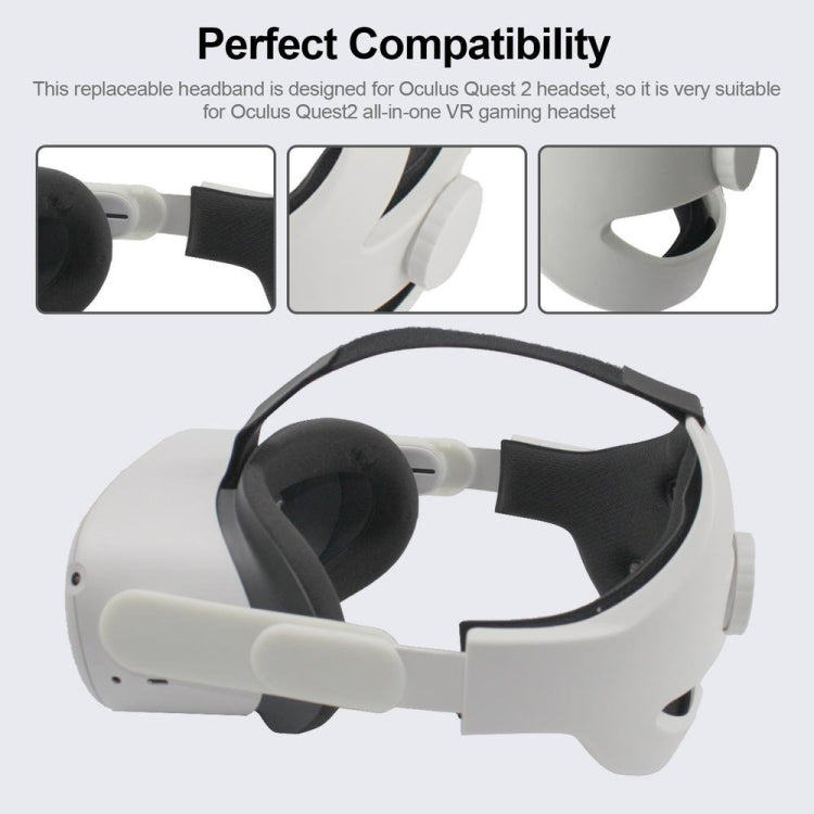 แถบคาดศีรษะลดน้ำหนักอุปกรณ์เสริมแว่น VR สำหรับ Oculus Quest 2