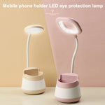 โคมไฟตั้งโต๊ะ LED ป้องกันสายตาชาร์จ USB พร้อมที่ใส่ปากกาและที่วางโทรศัพท์ รุ่น CS276-1 ชมพู, CS276-1 น้ำเงิน, CS276-1 เขียว, CS276-1 เหลือง, CS276-1 ดำ, CS276-3 ชมพู, CS276-3 น้ำเงิน, CS276-3 เขียว, CS276-3 เหลือง, CS276-3 ดำ, CS276-4 ชมพู