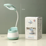 โคมไฟตั้งโต๊ะ LED ป้องกันสายตาชาร์จ USB พร้อมที่ใส่ปากกาและที่วางโทรศัพท์ รุ่น CS276-1 ชมพู, CS276-1 น้ำเงิน, CS276-1 เขียว, CS276-1 เหลือง, CS276-1 ดำ, CS276-3 ชมพู, CS276-3 น้ำเงิน, CS276-3 เขียว, CS276-3 เหลือง, CS276-3 ดำ, CS276-4 ชมพู