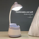 โคมไฟตั้งโต๊ะ LED ป้องกันสายตาชาร์จ USB พร้อมที่ใส่ปากกาและที่วางโทรศัพท์ รุ่น CS276-1 ชมพู, CS276-1 น้ำเงิน, CS276-1 เขียว, CS276-1 เหลือง, CS276-1 ดำ, CS276-3 ชมพู, CS276-3 น้ำเงิน, CS276-3 เขียว, CS276-3 เหลือง, CS276-3 ดำ, CS276-4 ชมพู