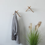Solid Wood Hanger Wall Decoration Coat Hook, Beech Hook, Black Walnut Hook