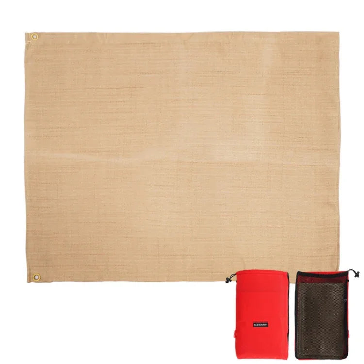 CLS Picnic Barbecue Heat Insulation Pad Glass Fiber Flame Retardant Cloth Small (46x44 cm), Small (46x44 cm), Medium (80x60 cm), Large (100x80 cm)