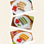 แม่พิมพ์ซิลิโคนเกรดอาหารรูปไส้กรอกทรงกลม สำหรับอบทำเอง ส่งสีสุ่ม