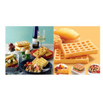 5 in 1 Food Grade Silicone Waffle Mold Kitchen Cake Set Baking Supplies, Red, Green, Beige, Pink