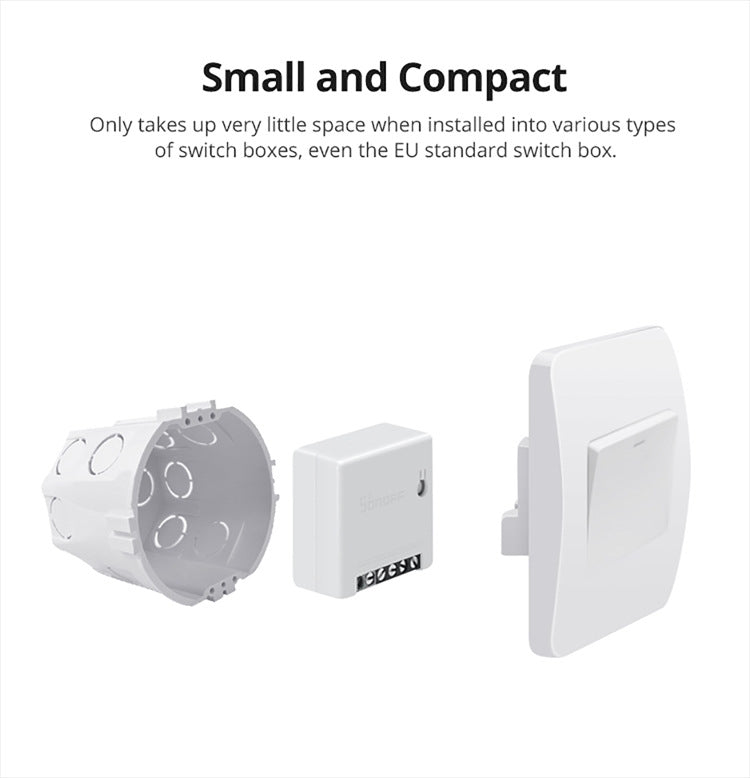 สวิตช์สมาร์ท Sonoff MINIR2 ควบคุมคู่ WIFI DIY ชิ้นส่วนดัดแปลงขนาดเล็ก