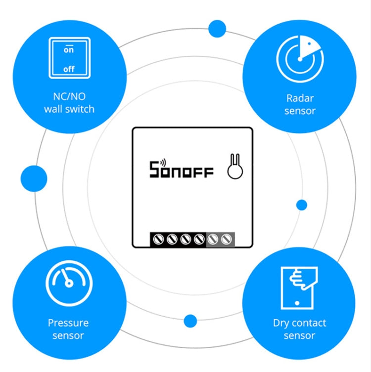 สวิตช์สมาร์ท Sonoff MINIR2 ควบคุมคู่ WIFI DIY ชิ้นส่วนดัดแปลงขนาดเล็ก