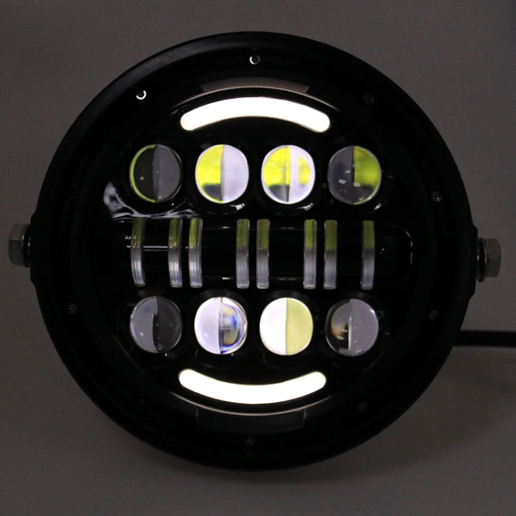 7 Inch Motorcycle Retro Modified Headlights Day Trip LED Far Near Beam Lights  For Wrangler / Harley, Day Trip LED Far Near Beam Lights