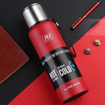 แก้วเก็บความร้อนสแตนเลส 304 ความจุใหญ่ แก้วน้ำกีฬา หม้อเดินทางกลางแจ้ง 500ml, 750ml, 1000ml, 1500ml