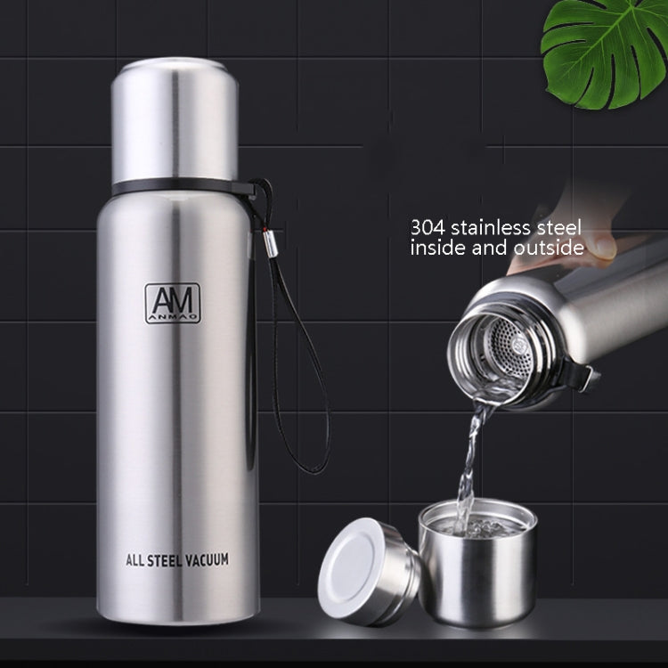แก้วเก็บความร้อนสแตนเลส 304 ความจุใหญ่ แก้วน้ำกีฬา หม้อเดินทางกลางแจ้ง 500ml, 750ml, 1000ml, 1500ml