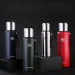 แก้วเก็บความร้อนสแตนเลส 304 ความจุใหญ่ แก้วน้ำกีฬา หม้อเดินทางกลางแจ้ง 500ml, 750ml, 1000ml, 1500ml