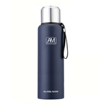 แก้วเก็บความร้อนสแตนเลส 304 ความจุใหญ่ แก้วน้ำกีฬา หม้อเดินทางกลางแจ้ง 500ml, 750ml, 1000ml, 1500ml