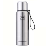 แก้วเก็บความร้อนสแตนเลส 304 ความจุใหญ่ แก้วน้ำกีฬา หม้อเดินทางกลางแจ้ง 500ml, 750ml, 1000ml, 1500ml