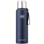 แก้วเก็บความร้อนสแตนเลส 304 ความจุใหญ่ แก้วน้ำกีฬา หม้อเดินทางกลางแจ้ง 500ml, 750ml, 1000ml, 1500ml