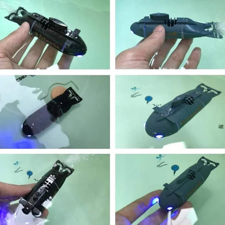 เรือดำน้ำไฟฟ้าเด็ก 2.4G แบบหกทาง มินิ รุ่นเล่นน้ำสำหรับเด็กชาย รีโมทคอนโทรล เรือดำน้ำพลังงานนิวเคลียร์