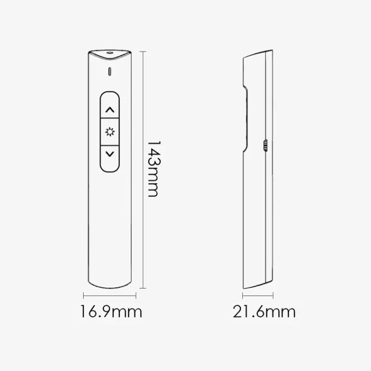 Deli 2.4G Flip Pen Business Presentation Remote Control Pen, 2801 Black (Red Light), 2801 White (Red Light), 2801G Black (Green Light), 2801G White (Green Light), TM2801 Black (Red Light), TM2801 White (Red Light)