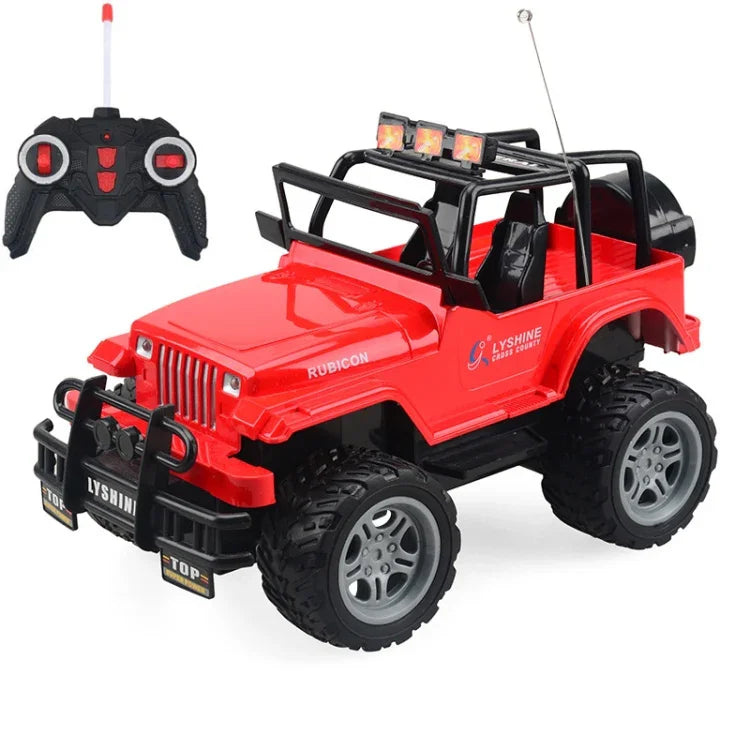 ของเล่นรถบังคับไฟฟ้าเด็กสี่ทาง รุ่น 1:18 SUV สีแดง 6061