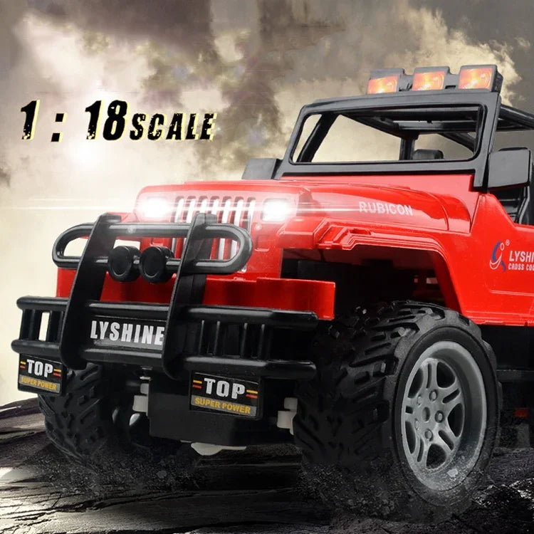 ของเล่นรถบังคับไฟฟ้าเด็กสี่ทาง รุ่น 1:18 SUV สีแดง 6061