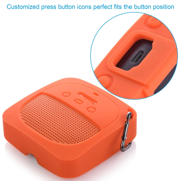 ฝาครอบซิลิโคนป้องกันตกสำหรับเก็บเสียงลำโพง Bose Soundlink Micro, เคสซิลิโคนสีส้ม, เคสซิลิโคนสีเทาเข้ม