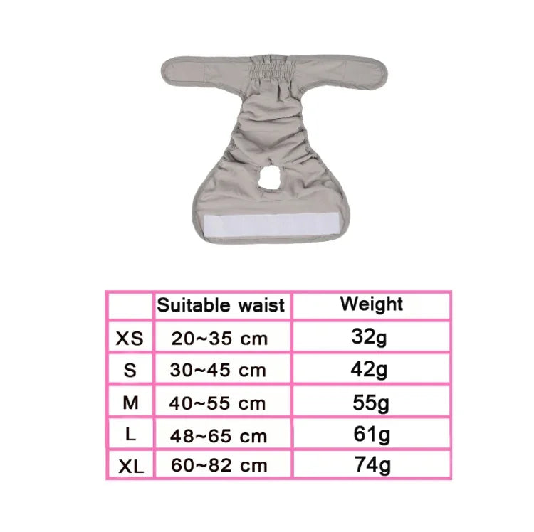 กางเกงสุขภาพสัตว์เลี้ยง กางเกงกันน้ำสำหรับสัตว์เลี้ยง, XS, S, M, L, XL