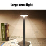 โคมไฟตั้งโต๊ะ LED กันน้ำ USB ปกป้องสายตานักเรียน BC965 สำหรับข้างเตียง โต๊ะบาร์ สีดำ ขาว ลายหินอ่อนหมึก