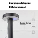 โคมไฟตั้งโต๊ะ LED กันน้ำ USB ปกป้องสายตานักเรียน BC965 สำหรับข้างเตียง โต๊ะบาร์ สีดำ ขาว ลายหินอ่อนหมึก