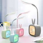 โคมไฟตั้งโต๊ะ USB สำหรับสัตว์เลี้ยงน่ารัก 2 ชิ้น ประหยัดพลังงาน ป้องกันสายตา LED สำหรับห้องนอน ห้องพัก ส่งสีสุ่ม กระต่าย, หมีน่ารัก, ลูกกวาง, Archie