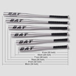 ไม้เบสบอลอลูมิเนียมอัลลอยด์สำหรับบิทซอฟต์บอล ขนาด 25 นิ้ว (63-64 ซม.), 28 นิ้ว (70-71 ซม.), 30 นิ้ว (75-76 ซม.), 32 นิ้ว (80-81 ซม.), 34 นิ้ว (85-86 ซม.), 20 นิ้ว (51-52 ซม.)