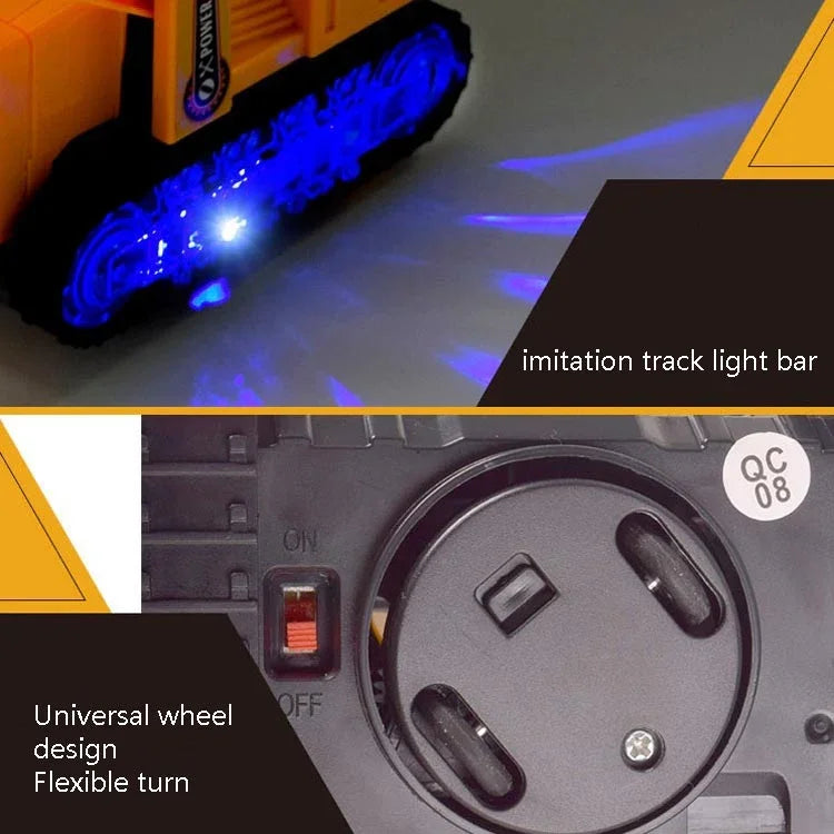 ของเล่นรถขุดจำลองไฟฟ้าพร้อมแสงและเสียงสำหรับเด็ก, สไตล์:, ยานพาหนะวิศวกรรม