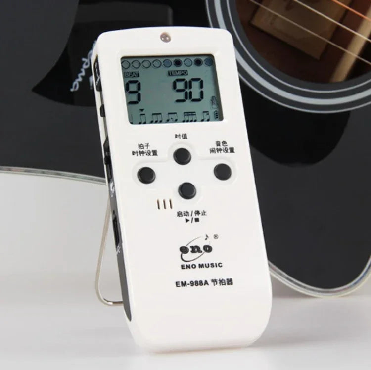 เมโทรนอมอิเล็กทรอนิกส์แบบชาร์จไฟได้ ENO EM-988A สำหรับเปียโน/กีตาร์/กลอง/กู่เจิง/ไวโอลิน, EM-988A (สีชมพู)