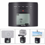 Suptig RSX-350 ขาตั้งกล้องสเตบิไลเซอร์หมุนรอบ 360 องศาแบบพานอรามา พร้อมหัวขับเคลื่อนสำหรับถ่ายภาพไทม์แลปส์สำหรับ GoPro HERO9 /8 /7 /6 /5 /5 Session /4 Session /4 /3+ /3 /2 /1, Xiaoyi และกล้องแอคชั่นอื่นๆ