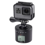 Suptig RSX-350 ขาตั้งกล้องสเตบิไลเซอร์หมุนรอบ 360 องศาแบบพานอรามา พร้อมหัวขับเคลื่อนสำหรับถ่ายภาพไทม์แลปส์สำหรับ GoPro HERO9 /8 /7 /6 /5 /5 Session /4 Session /4 /3+ /3 /2 /1, Xiaoyi และกล้องแอคชั่นอื่นๆ