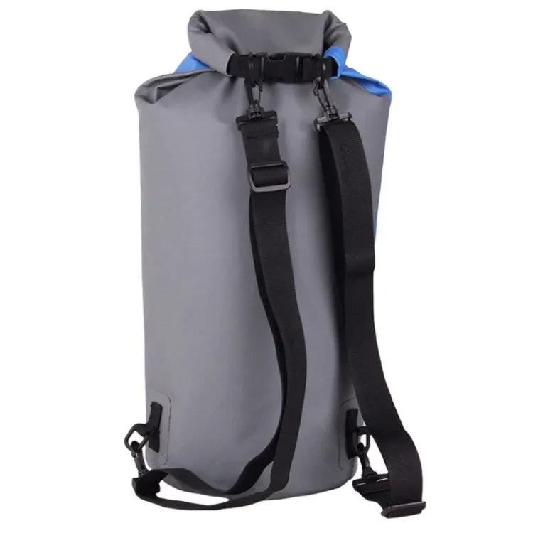 LUCKSTONE 60L Outdoor Rafting And River Tracing Waterproof Backpack Shoulder Bag Inflatable Swimming Bag Tote Bucket Bag, 60L