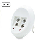 แบตเตอรี่ลิเธียมไอออนชาร์จได้ 9V รุ่น 6F22 พร้อมที่ชาร์จ ปลั๊ก US ปลั๊ก EU