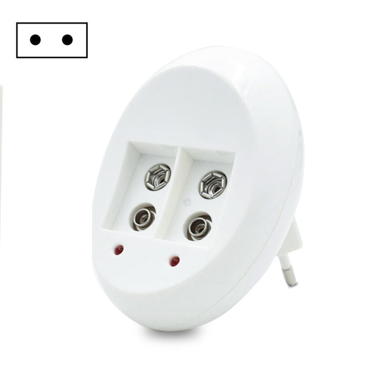 แบตเตอรี่ลิเธียมไอออนชาร์จได้ 9V รุ่น 6F22 พร้อมที่ชาร์จ ปลั๊ก US ปลั๊ก EU