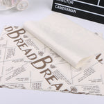 100 Sheets / Pack Cake Greaseproof Paper Baking Packaging Plate Paper Hamburger Paper, Colour: Classical Newspaper, Classical Newspaper, Color Pastry, Orange Tower, White English, Coffee English, Wheat English, Pure White, Thick Kraft Paper, Gray Tower