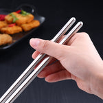 1 Pair Extended Chopsticks Stainless Steel Non-Slip Anti-Scalding Long Chopsticks Noodle Chopsticks Hot Pot Chopsticks, 36cm
