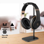 Z9 Headset Aluminum Alloy Bracket Internet Cafe Headset Display Stand, black, Silver, Rose Gold