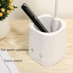 โคมไฟตั้งโต๊ะพัดลม LED WS-8010 พร้อม USB พับได้ สำหรับหัวเตียง รูปหยดน้ำ, แหวน, ที่ใส่ปากกาพัดลมใบพัดสีขาว, ที่ใส่ปากกาพัดลมใบพัดสีเหลือง, ที่ใส่ปากกาพัดลมใบพัดสีน้ำเงิน, ที่ใส่ปากกาพัดลมใบพัดสีเขียว
