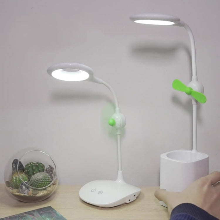 โคมไฟตั้งโต๊ะพัดลม LED WS-8010 พร้อม USB พับได้ สำหรับหัวเตียง รูปหยดน้ำ, แหวน, ที่ใส่ปากกาพัดลมใบพัดสีขาว, ที่ใส่ปากกาพัดลมใบพัดสีเหลือง, ที่ใส่ปากกาพัดลมใบพัดสีน้ำเงิน, ที่ใส่ปากกาพัดลมใบพัดสีเขียว