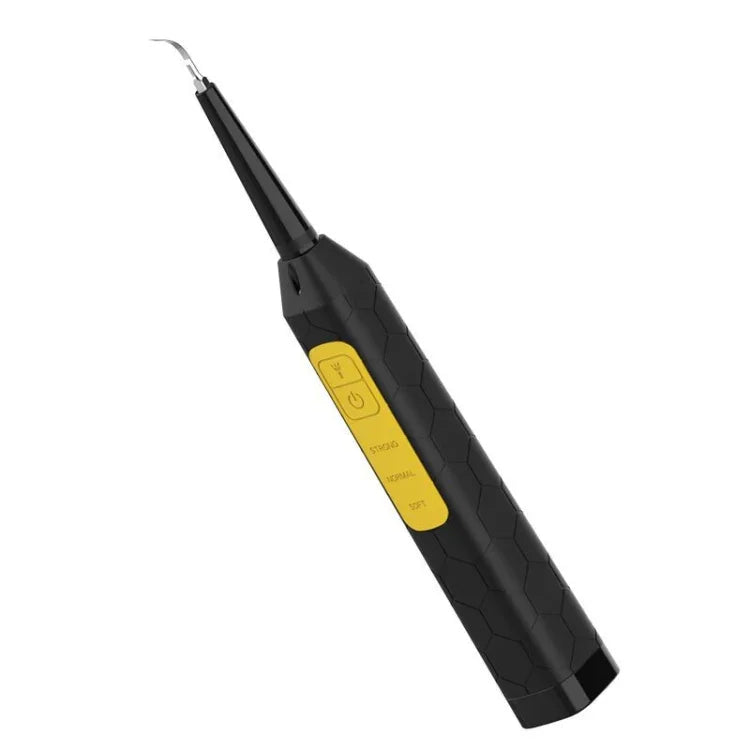 เครื่องมือทำความสะอาดและดูแลฟันไฟฟ้าภายในบ้าน JYQ-023 สำหรับขจัดคราบเหลืองและคราบบุหรี่ สีดำ, สีดำ + หัวทำความสะอาดผิวฟัน