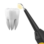 เครื่องมือทำความสะอาดและดูแลฟันไฟฟ้าภายในบ้าน JYQ-023 สำหรับขจัดคราบเหลืองและคราบบุหรี่ สีดำ, สีดำ + หัวทำความสะอาดผิวฟัน