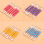 ชุดมีดแกะสลักเค้ก 2 ชุด สีม่วง (บรรจุถุง OPP), สีเหลือง (บรรจุถุง OPP), สีแดง (บรรจุถุง OPP), สีน้ำเงิน (บรรจุถุง OPP), สีชมพู (บรรจุถุง OPP)